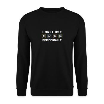 Science Shirt - Naturwissenschaften - Unisex Pullover - Schwarz - Vorne - Alina (178cm) & Michal (187cm)