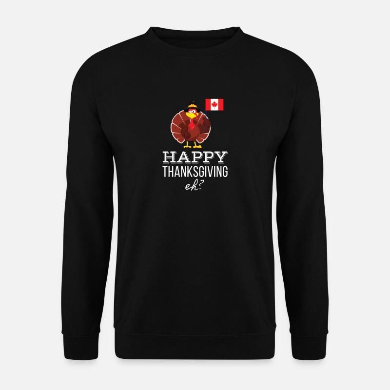 Happy Canadian Thanksgiving - Unisex Pullover - Schwarz