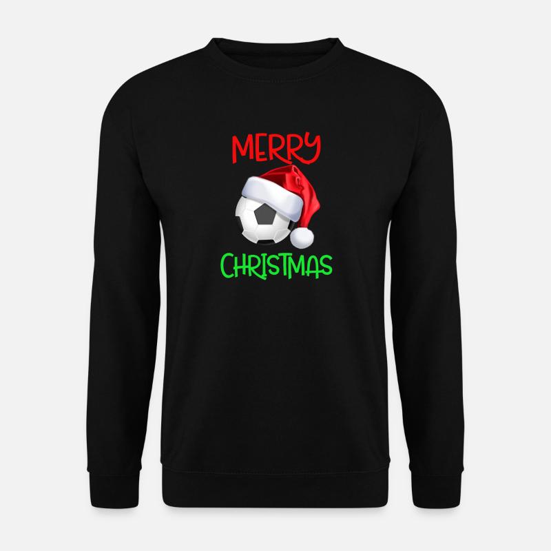Fußball Weihnachts Shirt Geschenk Weihnachten - Unisex Pullover - Schwarz