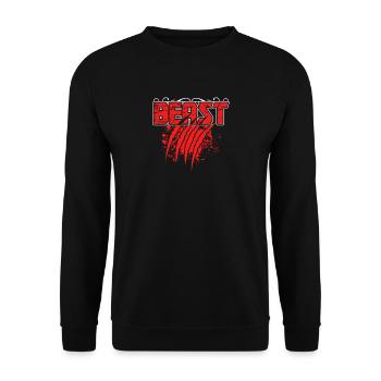 Beast Biest - Unisex Sweatshirt - black - Front - Alina (178cm) & Michal (187cm)