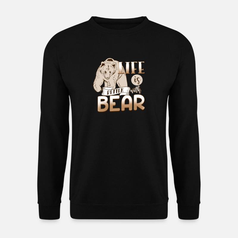 Bär - Unisex Pullover - Schwarz