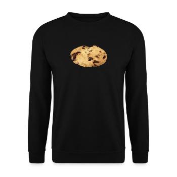 Funny Cookie Biscuit Halloween Costume Gift - Unisex Sweatshirt - black - Front - Alina (178cm) & Michal (187cm)