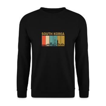 Corée du Sud - Sweat-shirt Unisexe - noir - Devant - Alina (178cm) & Michal (187cm)