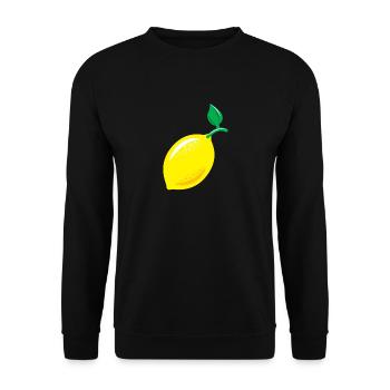 Cadeau citron citron vert aigre - Sweat-shirt Unisexe - noir - Devant - Alina (178cm) & Michal (187cm)