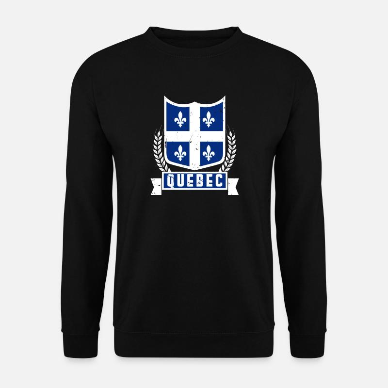 Quebec Kanada Vacation Heimatstadt Geschenke - Unisex Pullover - Schwarz