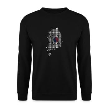 Corée du Nord Corée du Sud Asie Drapeau Corée - Sweat-shirt Unisexe - noir - Devant - Alina (178cm) & Michal (187cm)