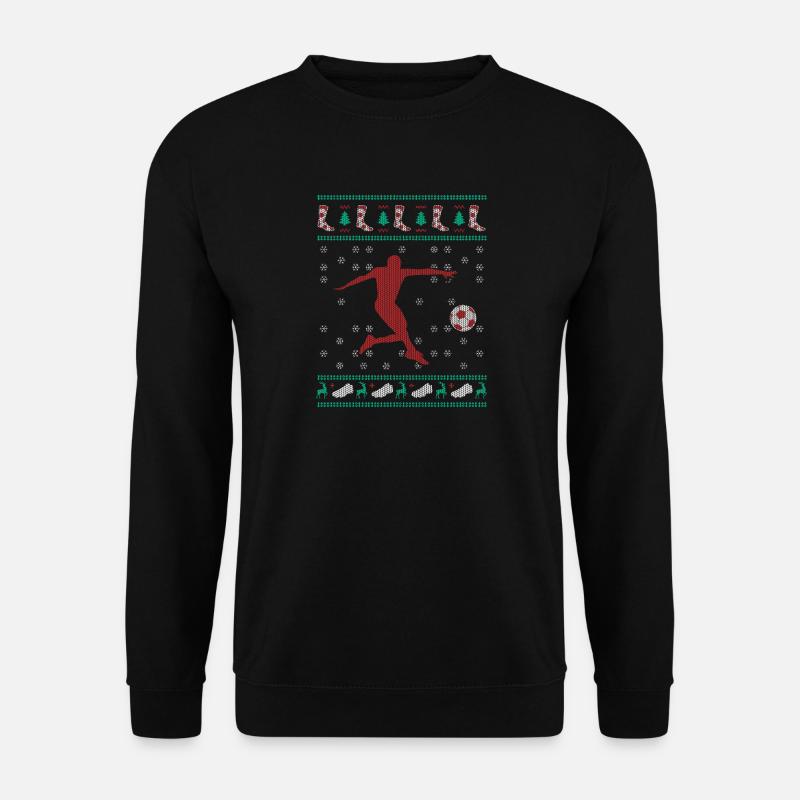 Ugly Christmas WM Fussball Weihnachtsgeschenk - Unisex Pullover - Schwarz