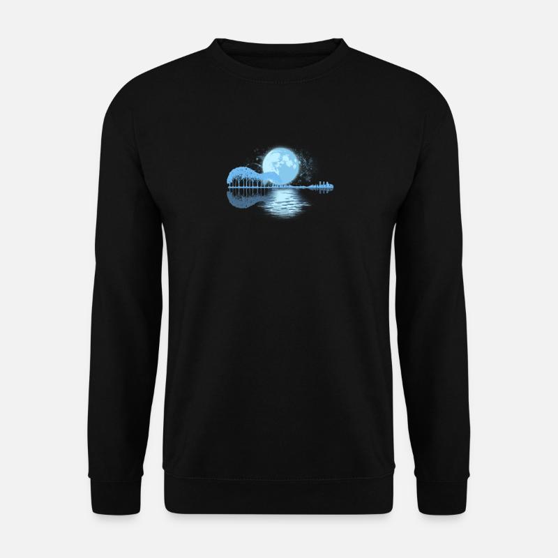 Gitarre Reflexion Geschenk - Unisex Pullover - Schwarz