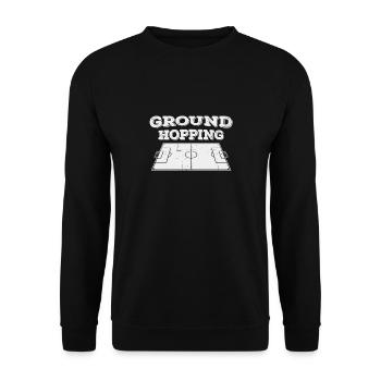 Groundhopping - Unisex Sweatshirt - black - Front - Alina (178cm) & Michal (187cm)