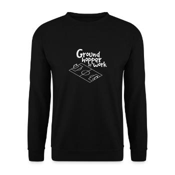 Groundhopper - Unisex Sweatshirt - black - Front - Alina (178cm) & Michal (187cm)