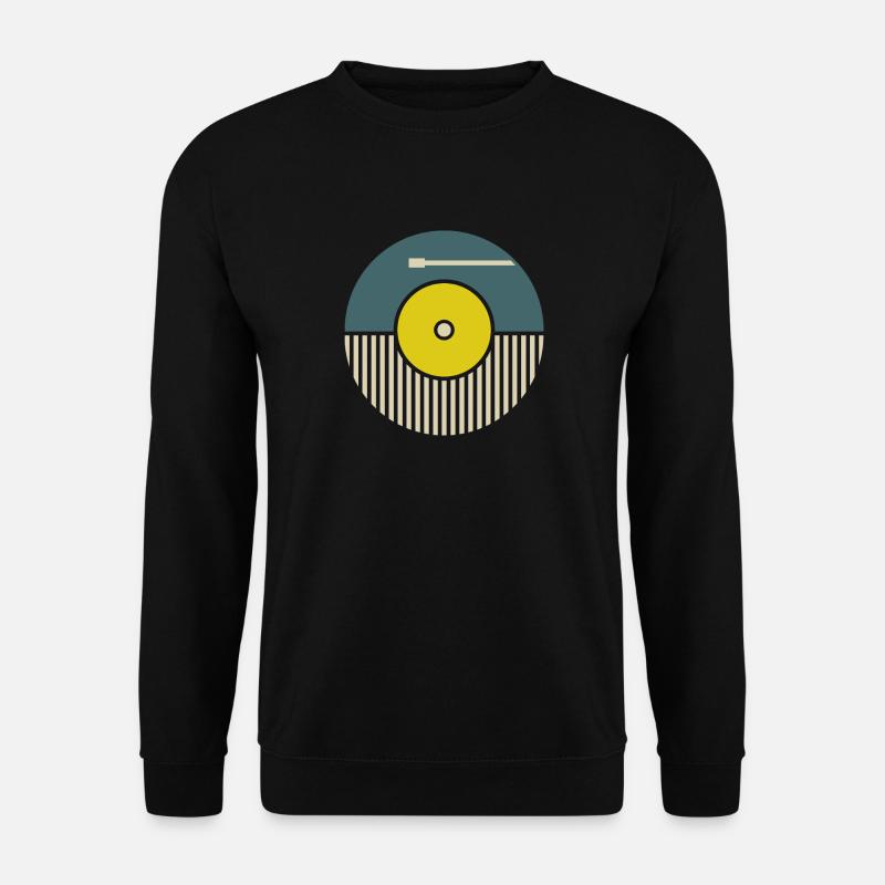 Schallplatte Geschenk kult hifi retro - Unisex Pullover - Schwarz