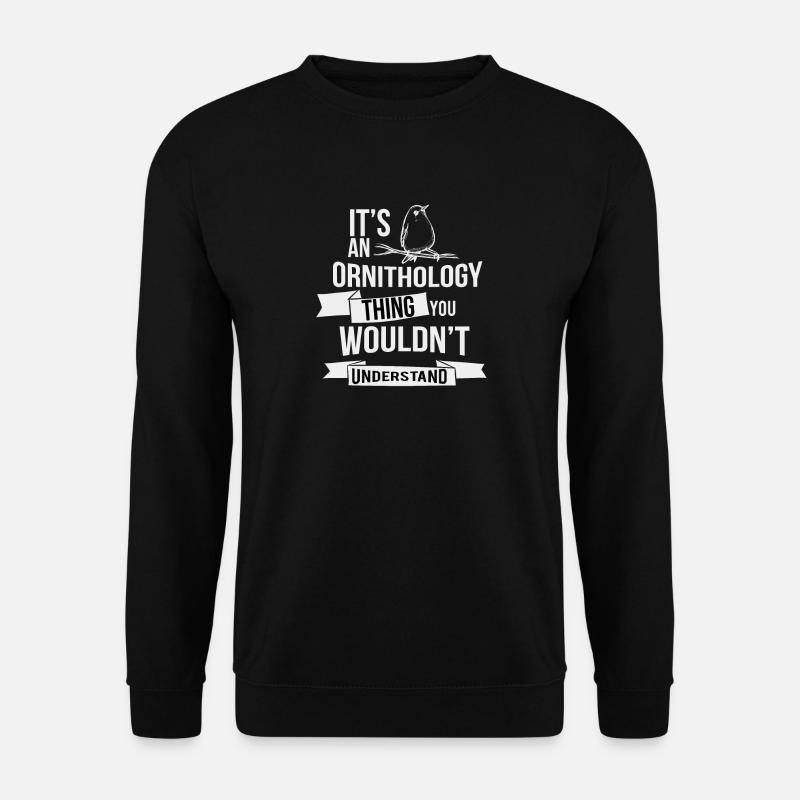 Ornithologie Ornithologe Vogelkunde Geschenkidee - Unisex Pullover - Schwarz