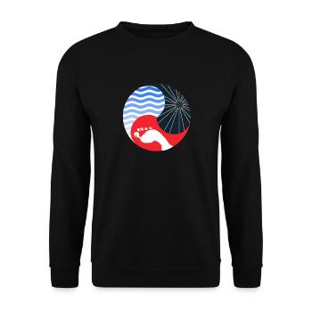 Triathlon - Unisex Pullover - Schwarz - Vorne - Alina (178cm) & Michal (187cm)
