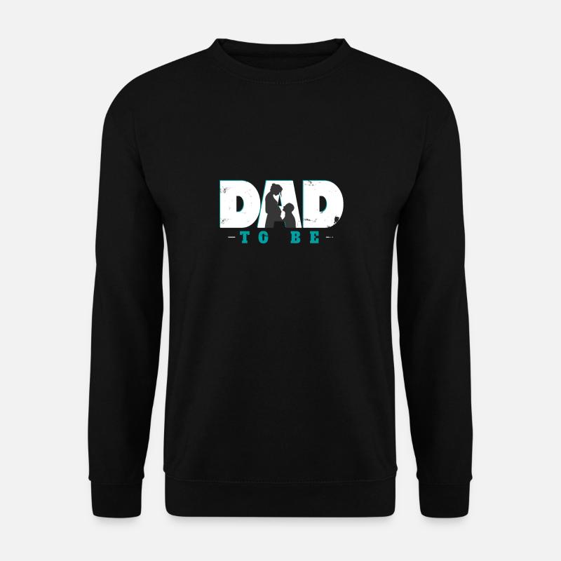 werdender Vater Kind Zukunft Geschenk - Unisex Pullover - Schwarz