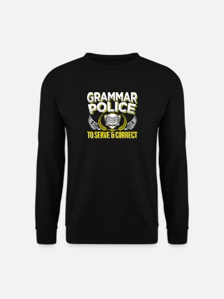 Linguistik Grammatik Deutsch Lehrer Geschenk - Unisex Pullover - Schwarz