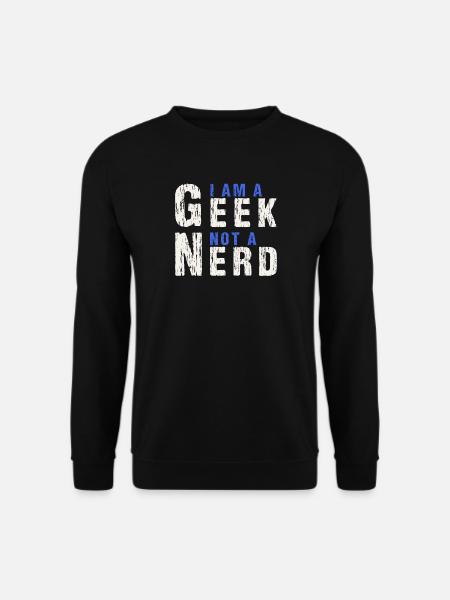 Jeg er en nørd ikke en nørd - Unisex sweater - sort