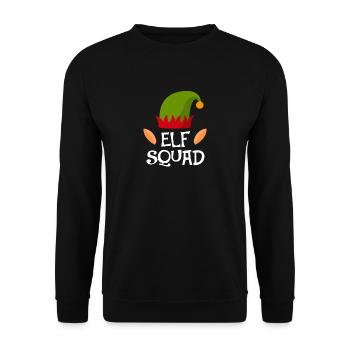 onze squad Noël advent onze elfe fee cadeau - Sweat-shirt Unisexe - noir - Devant - Alina (178cm) & Michal (187cm)