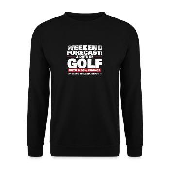 2 jours de golf - Sweat-shirt Unisexe - noir - Devant - Alina (178cm) & Michal (187cm)