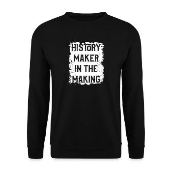 Histoire Maker - Sweat-shirt Unisexe - noir - Devant - Alina (178cm) & Michal (187cm)