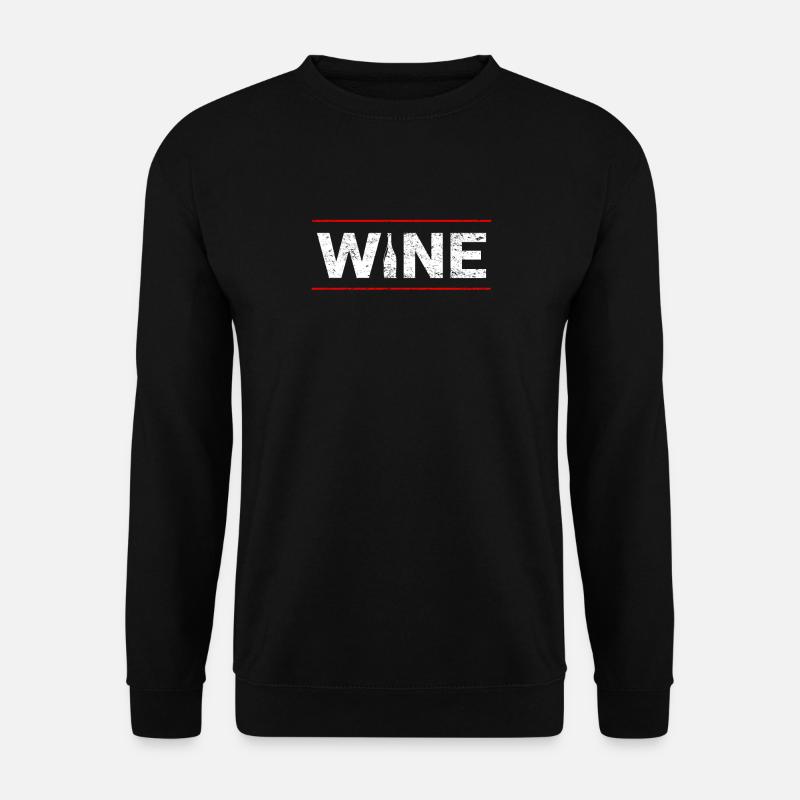 Wein - Unisex Pullover - Schwarz