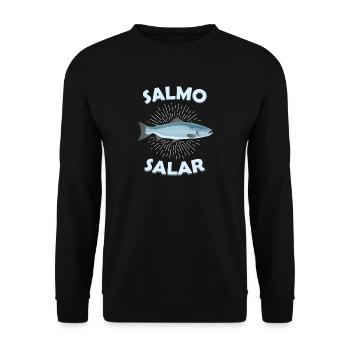 Salmo Salar Saumons De l’Atlantique - Sweat-shirt Unisexe - noir - Devant - Alina (178cm) & Michal (187cm)