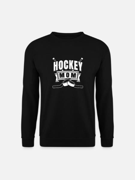 Eishockey Mama Spieler Eis Geschenkidee Geschenk - Unisex Pullover - Schwarz