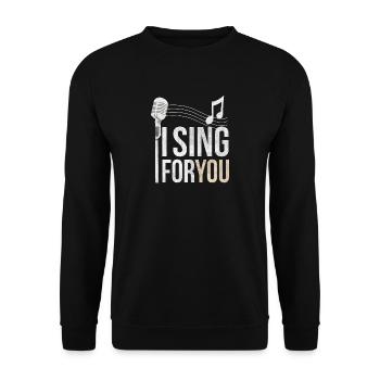 Sänger - Unisex Pullover - Schwarz - Vorne - Alina (178cm) & Michal (187cm)