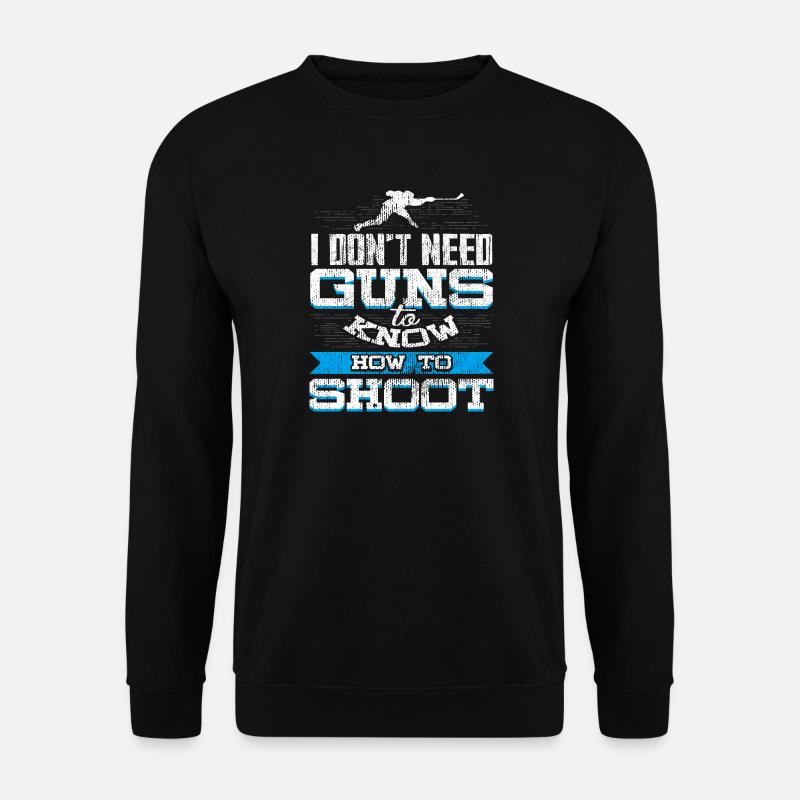 Eishockey - Unisex Pullover - Schwarz