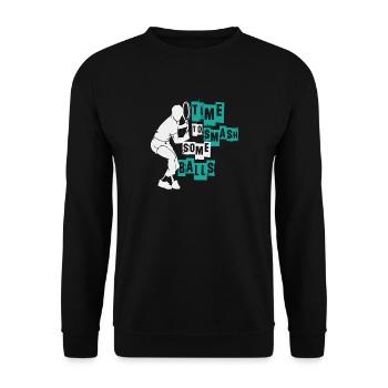 Tennis - Unisex Pullover - Schwarz - Vorne - Alina (178cm) & Michal (187cm)