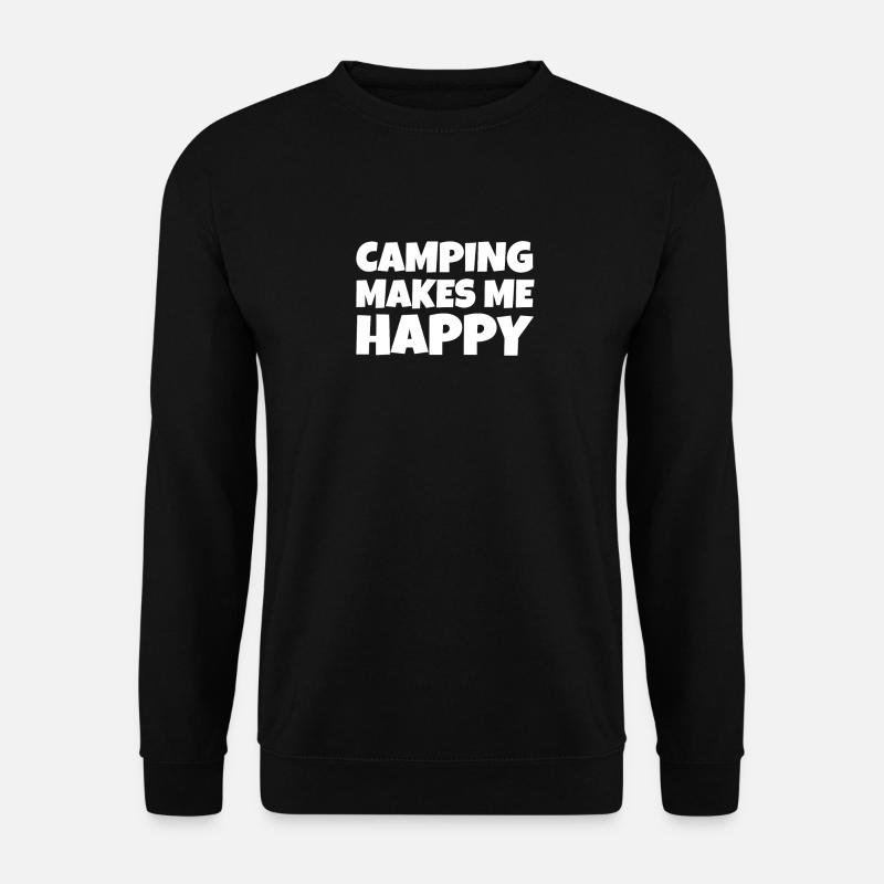 Camping - Unisex Pullover - Schwarz