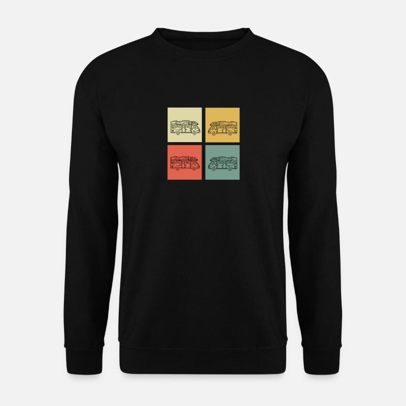 Camping - Unisex Pullover - Schwarz