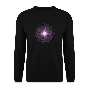 Yoga om meditation - Unisex Sweatshirt - black - Front - Alina (178cm) & Michal (187cm)