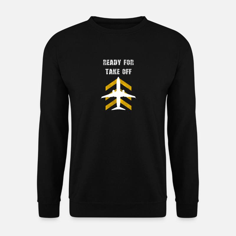 Airplane Take Off Aviation Pilot Gift Children - Unisex Sweatshirt - black