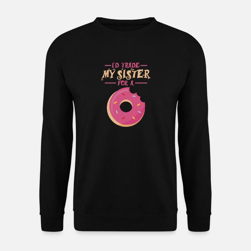 Sister vs Donut Gift - Unisex Sweatshirt - black