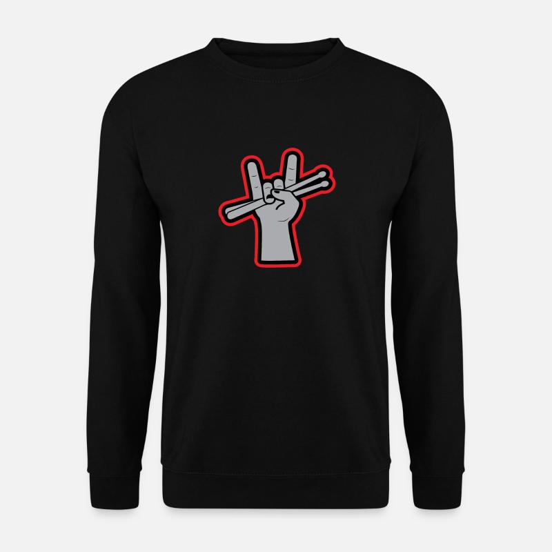 Schlagzeug Geschenk band drummer konzert - Unisex Pullover - Schwarz