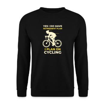 Cadeau de roue de vélo de vélo de vélo de route drôle - Sweat-shirt Unisexe - noir - Devant - Alina (178cm) & Michal (187cm)