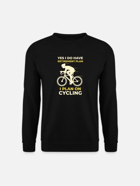 Lustig Fahrradfahren Rennrad Fahrrad Rad Geschenk - Unisex Pullover - Schwarz
