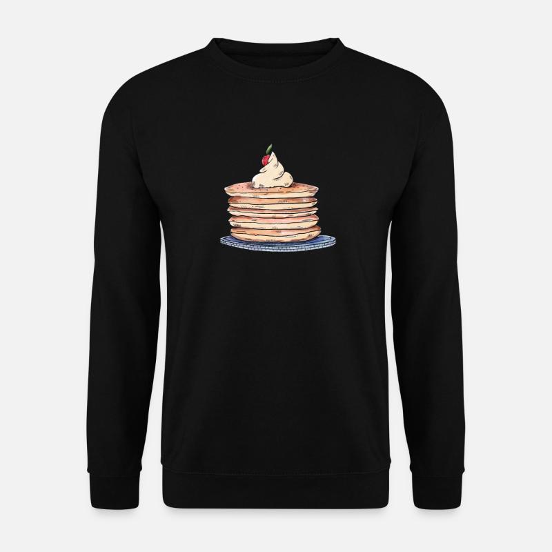 Pancake, Pfannkuchen - Unisex Pullover - Schwarz