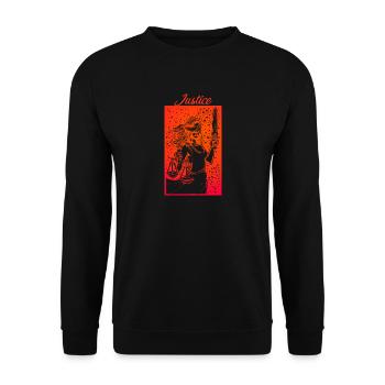 Tarot Cards Mystic Alchemy Destiny Clairvoyance - Unisex Sweatshirt - black - Front - Alina (178cm) & Michal (187cm)