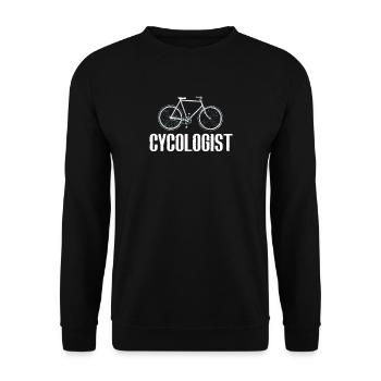 cycologist - Unisex Pullover - Schwarz - Vorne - Alina (178cm) & Michal (187cm)