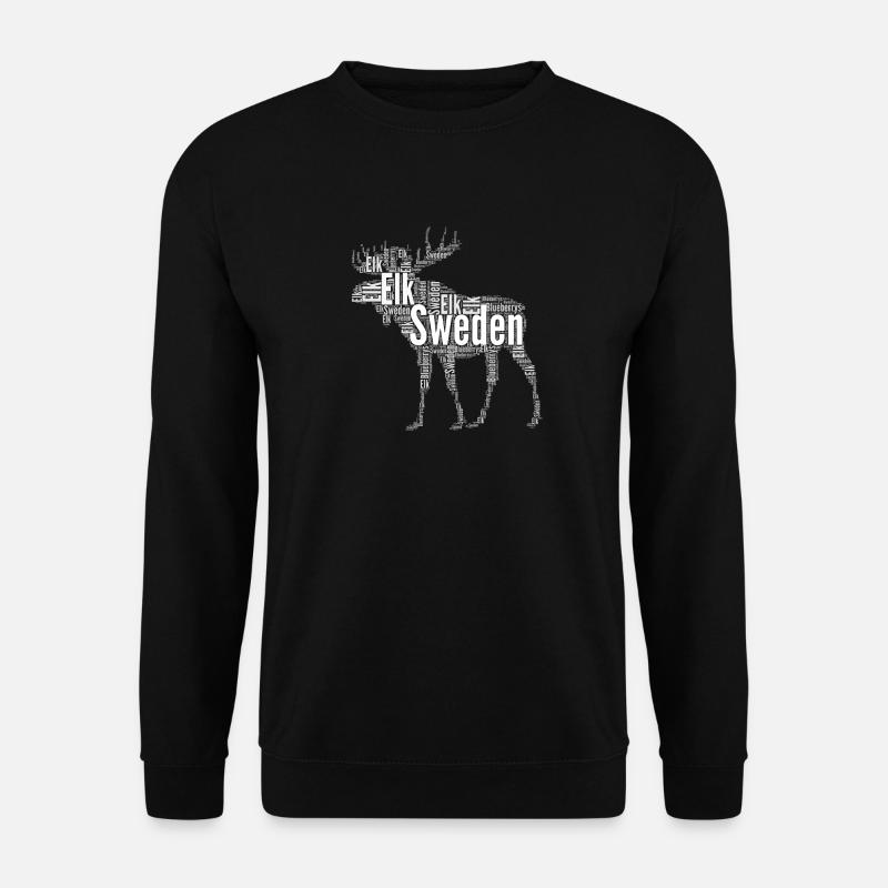 Schweden Elch Urlaub Geschenk - Unisex Pullover - Schwarz