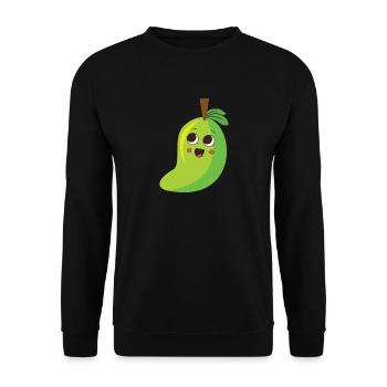 mango - Unisex Sweatshirt - black - Front - Alina (178cm) & Michal (187cm)