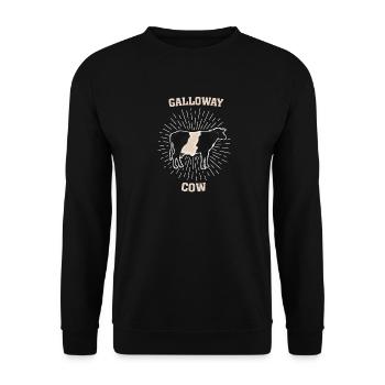 Art de la viande de bifteck de bœuf de vache au boeuf - Sweat-shirt Unisexe - noir - Devant - Alina (178cm) & Michal (187cm)