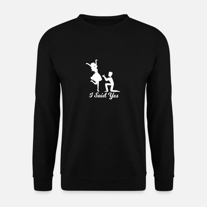 Hochzeit - Unisex Pullover - Schwarz