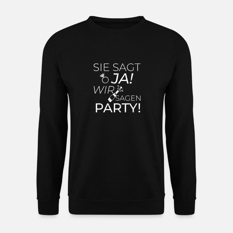 Hochzeit - Unisex Pullover - Schwarz