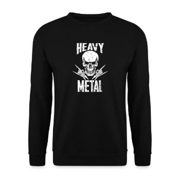 Squelette - Sweat-shirt Unisexe - noir - Devant - Alina (178cm) & Michal (187cm)