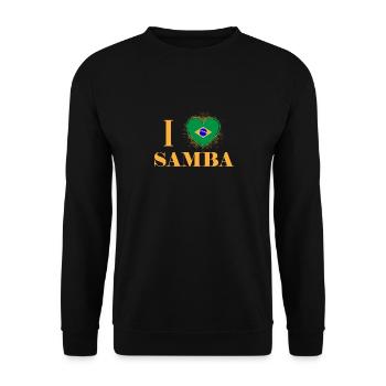 samba - Sweat-shirt Unisexe - noir - Devant - Alina (178cm) & Michal (187cm)