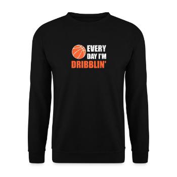 Basketball - Unisex Pullover - Schwarz - Vorne - Alina (178cm) & Michal (187cm)