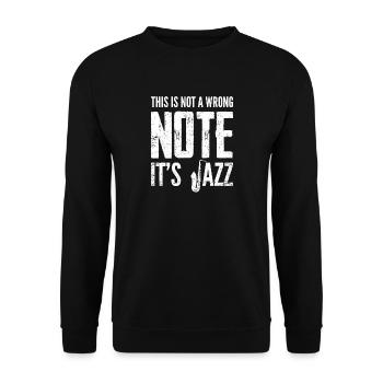 musique Jazz - Sweat-shirt Unisexe - noir - Devant - Alina (178cm) & Michal (187cm)
