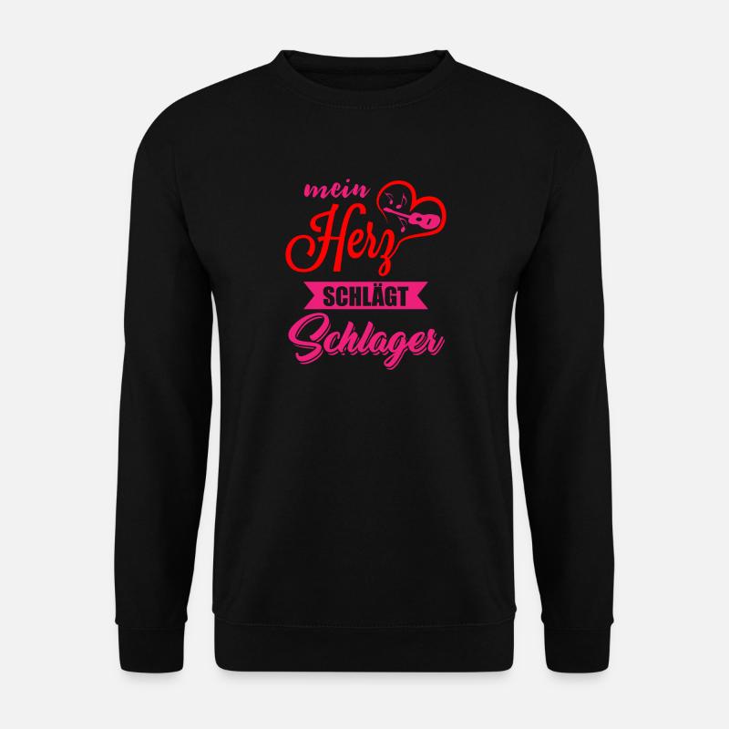 Schlager ist mein Leben Schlager Queen - Unisex Pullover - Schwarz